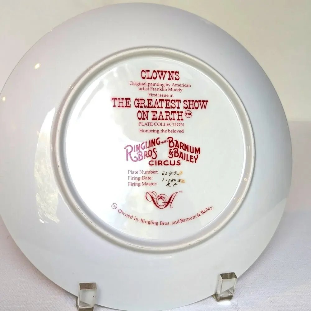 Ringling Bros. Vintage 1982 Collectors Plate • 